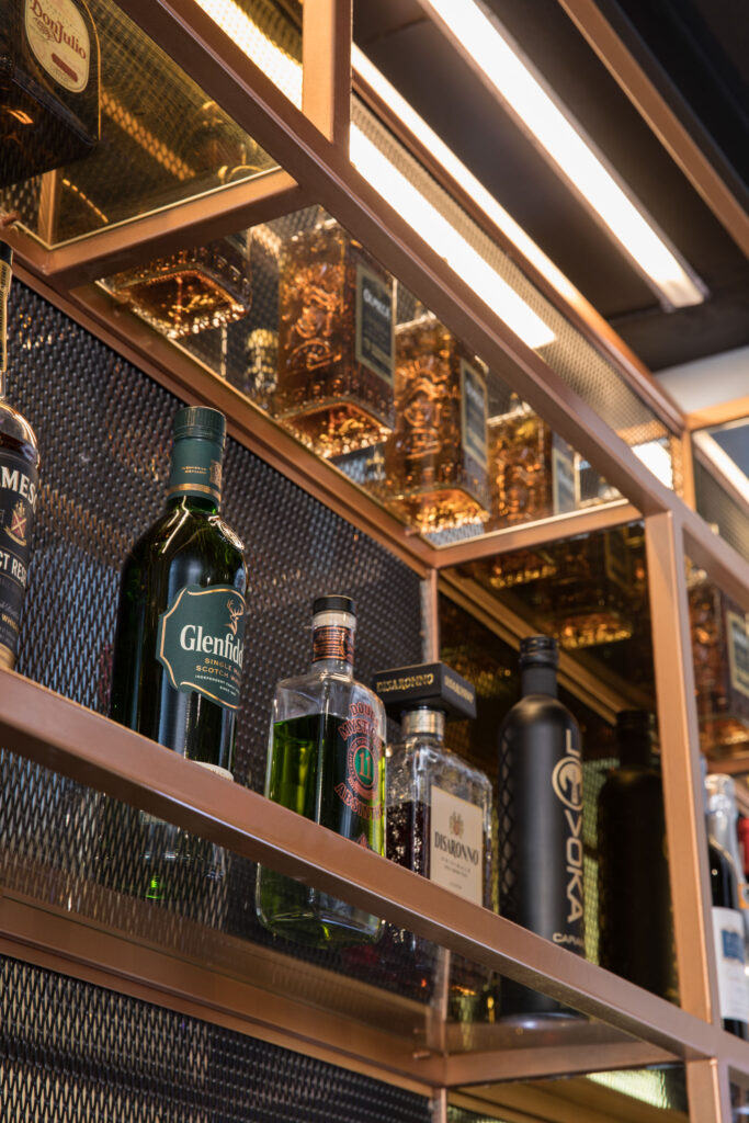 Interior of Billy the Bum's, a cocktail bar and nightclub in Johannesburg, designed by Principia Design.