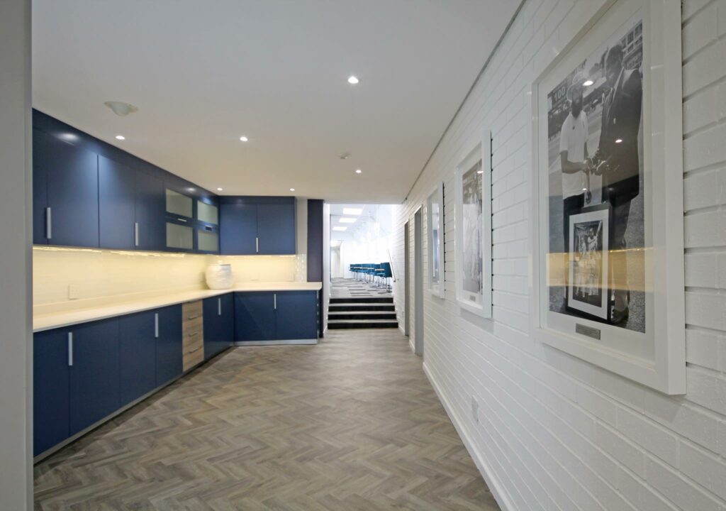Interior of the media centre at Wanderers Stadium, Johannesburg, designed by Principia Design.