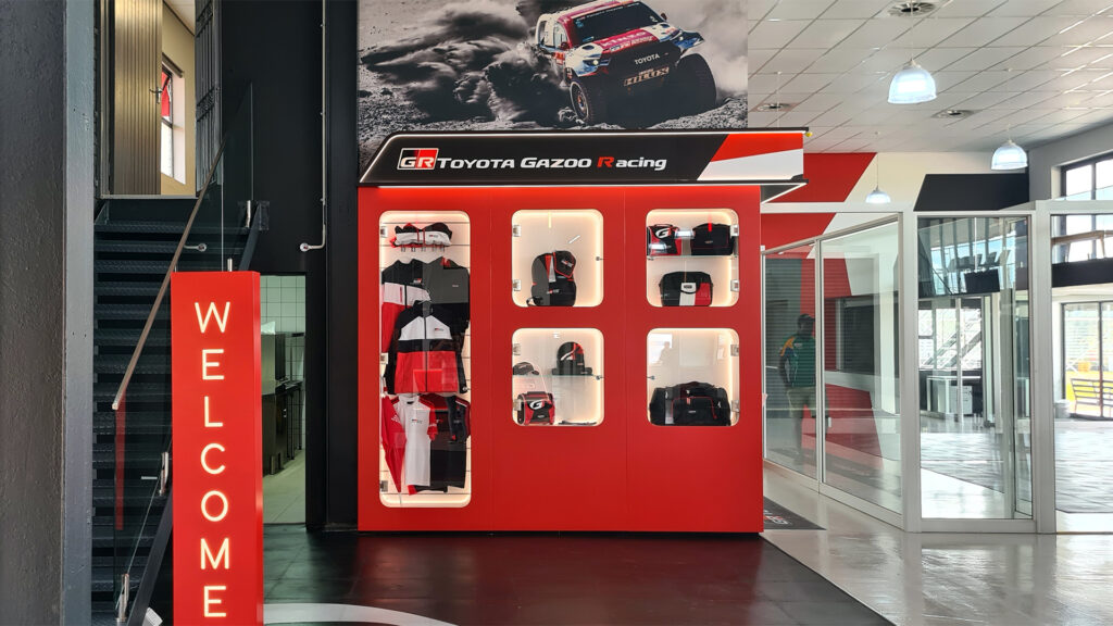 Toyota GR Driving Academy brand experience interior